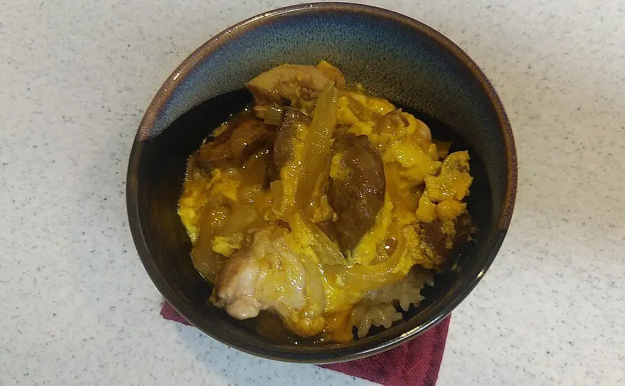 鶏レバー入り親子煮 完成写真